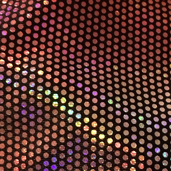 Brittany Allen multicolored metallic one shoulder sports bra sz S - Picture 9 of 9